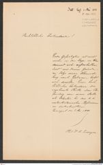 k.k. naturhistorisches Hofmuseum, Intendanzakten 1885-1896 (Hauer), Aktenzahl Z.281.b/1888, Seite 1